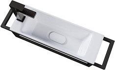 Grossman Консоль с раковиной Метрис 50 R/L черная